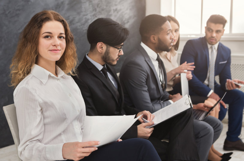 group of people preparing for job training